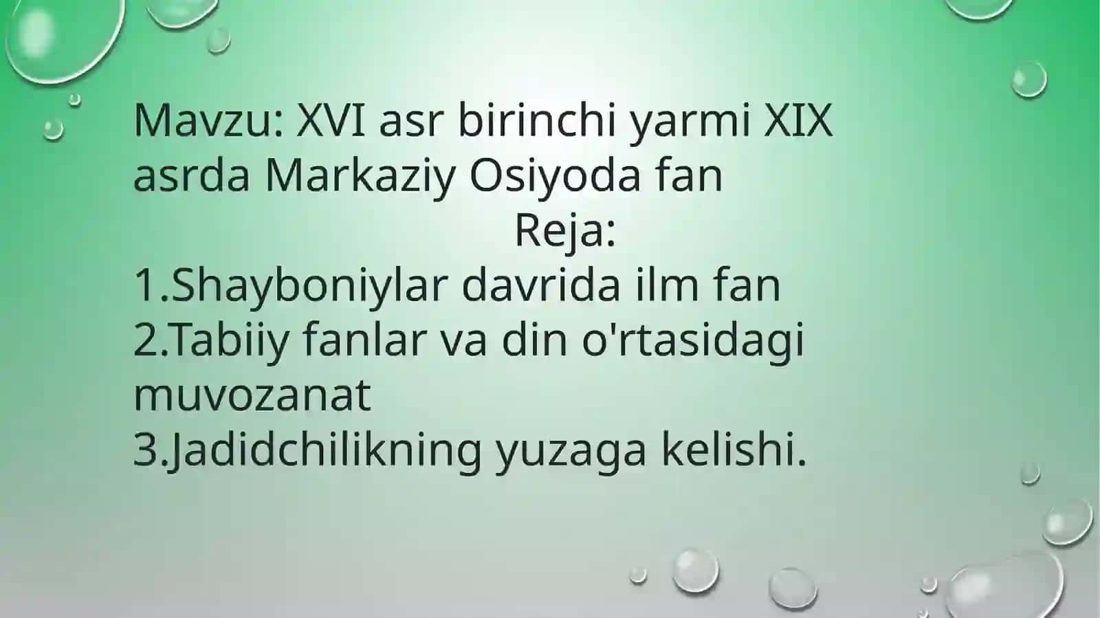 Shayboniylar Davrida Ilm Fan 2