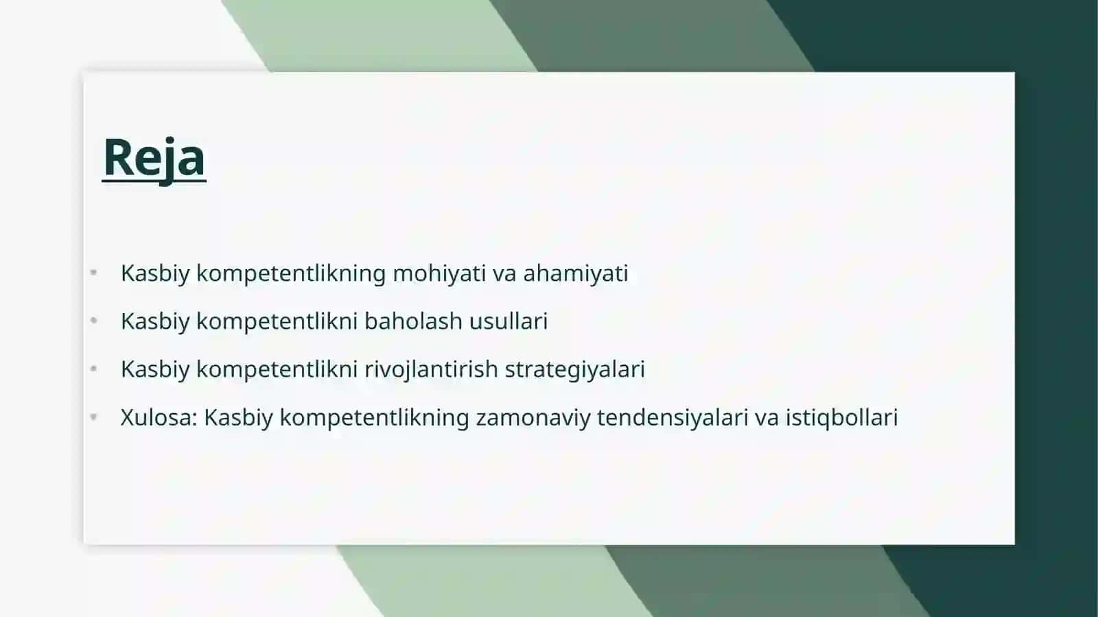 Kasbiy kompetentlik va unga nisbatan yondashuvlar 2