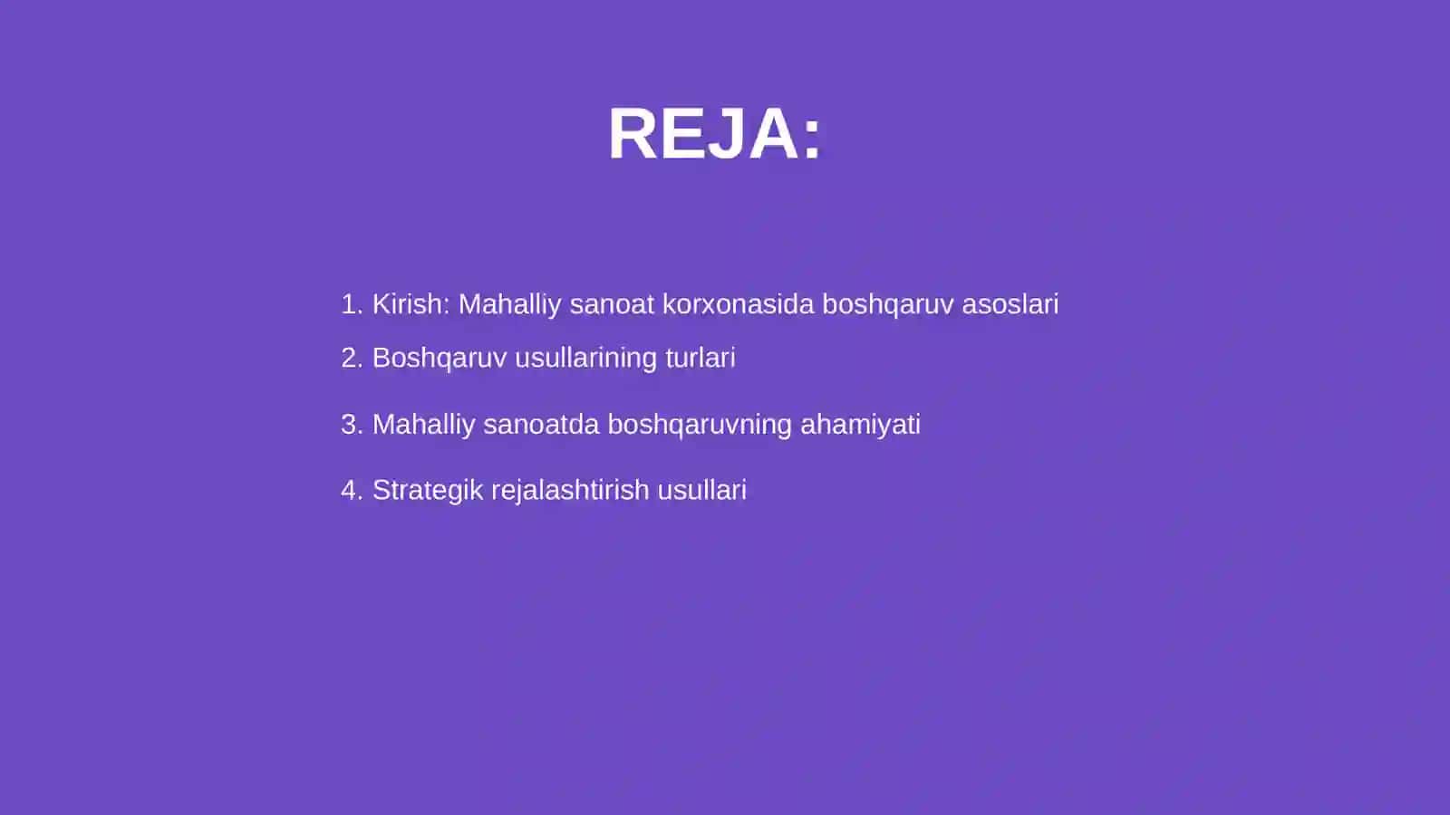 Mahalliy sanoat korxonasida boshqaruv usullarini o'rganib yozma hisobot berish 2