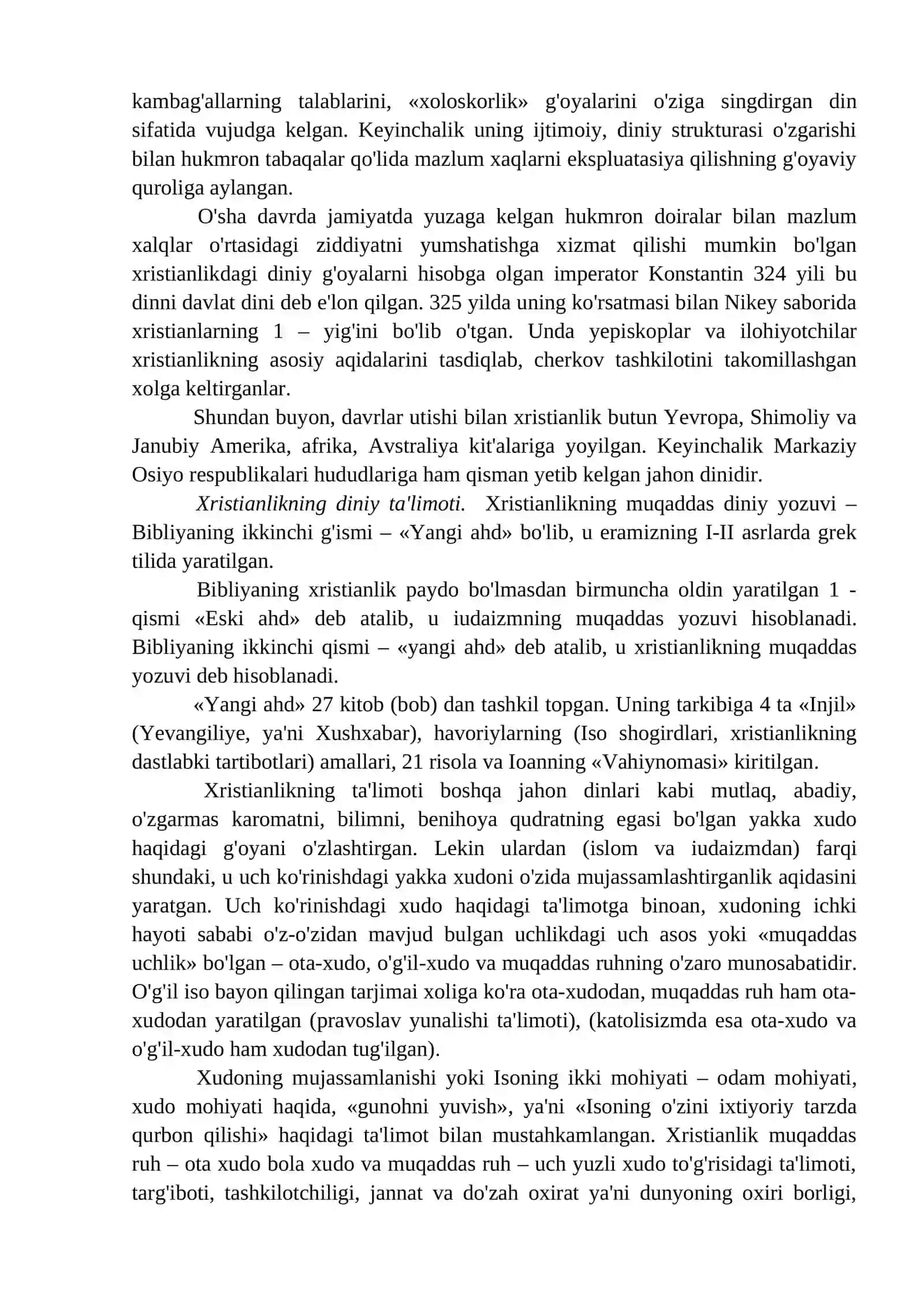 5-mavzu: Xristianlik dini 2