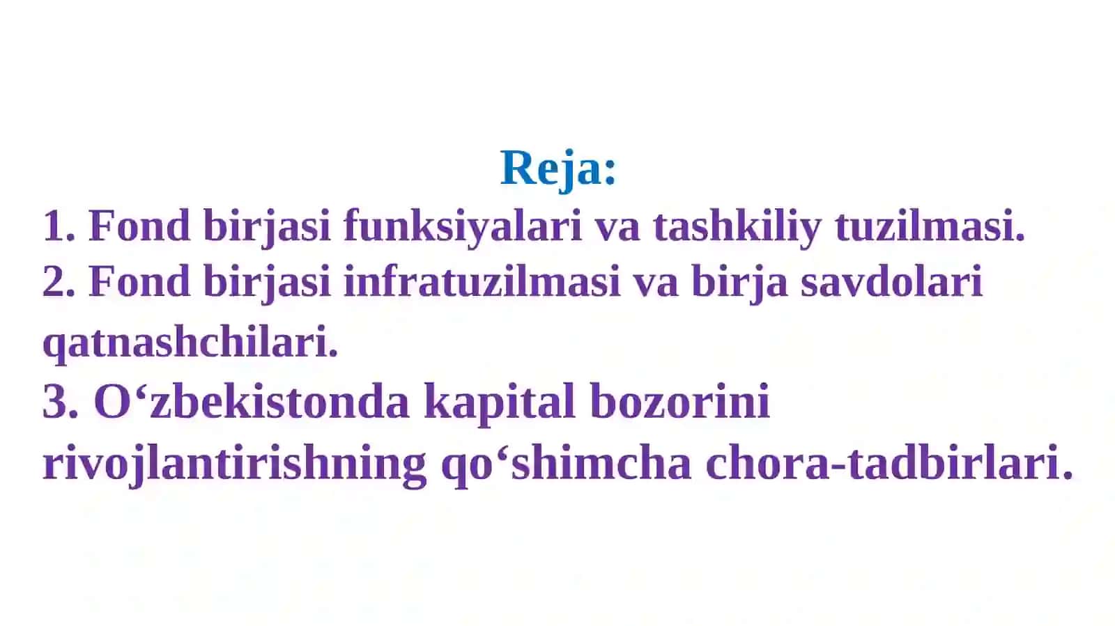 Фонд бозори савдолари 2