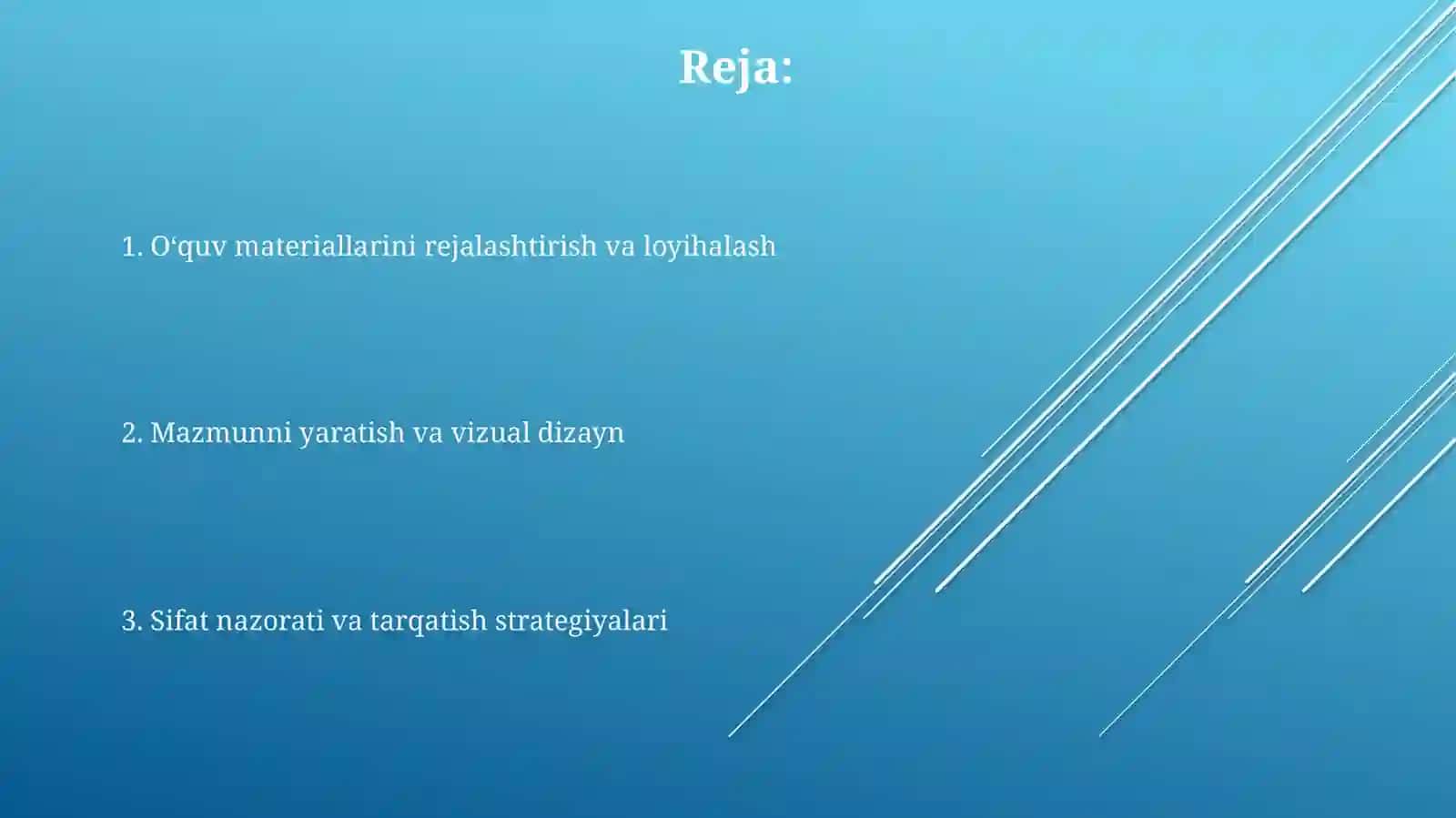 O‘quv materiallarini tayyorlash 2