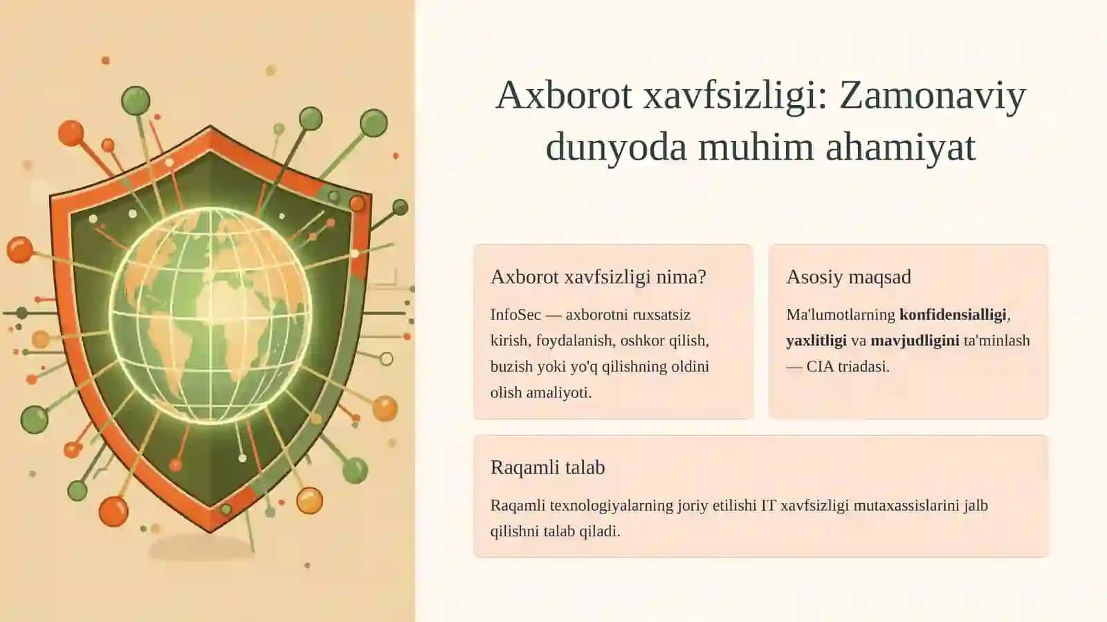 Axborot xavfsizligi siyosati, qonunlar va xalqaro standartlar 2