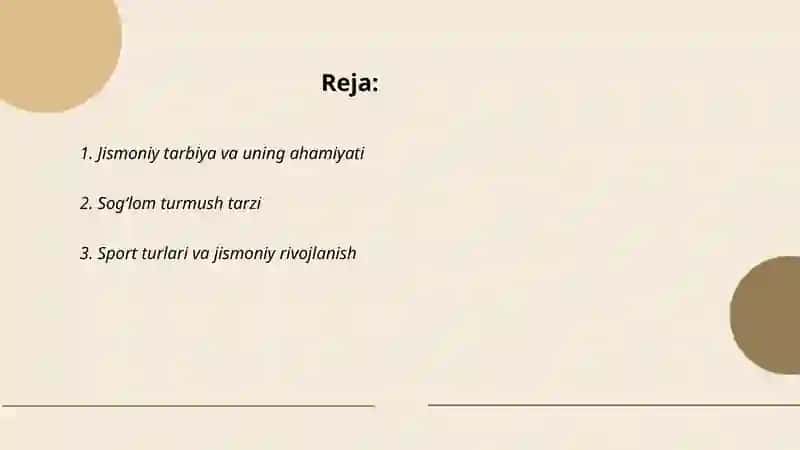 Jismoniy xususiyatlarni shakllantirish 2