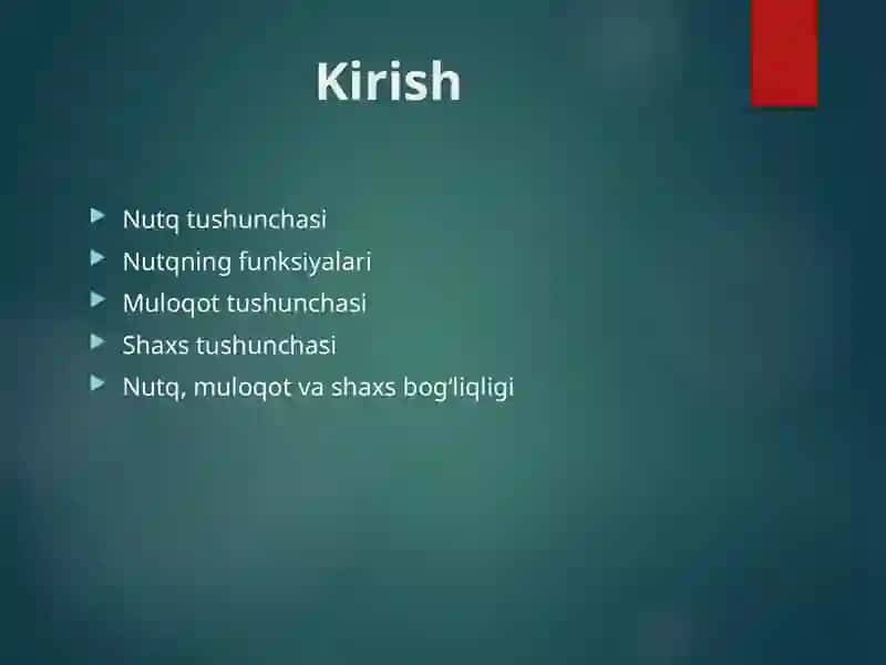 Nutq va Muloqotning Psixologik Jihati 2
