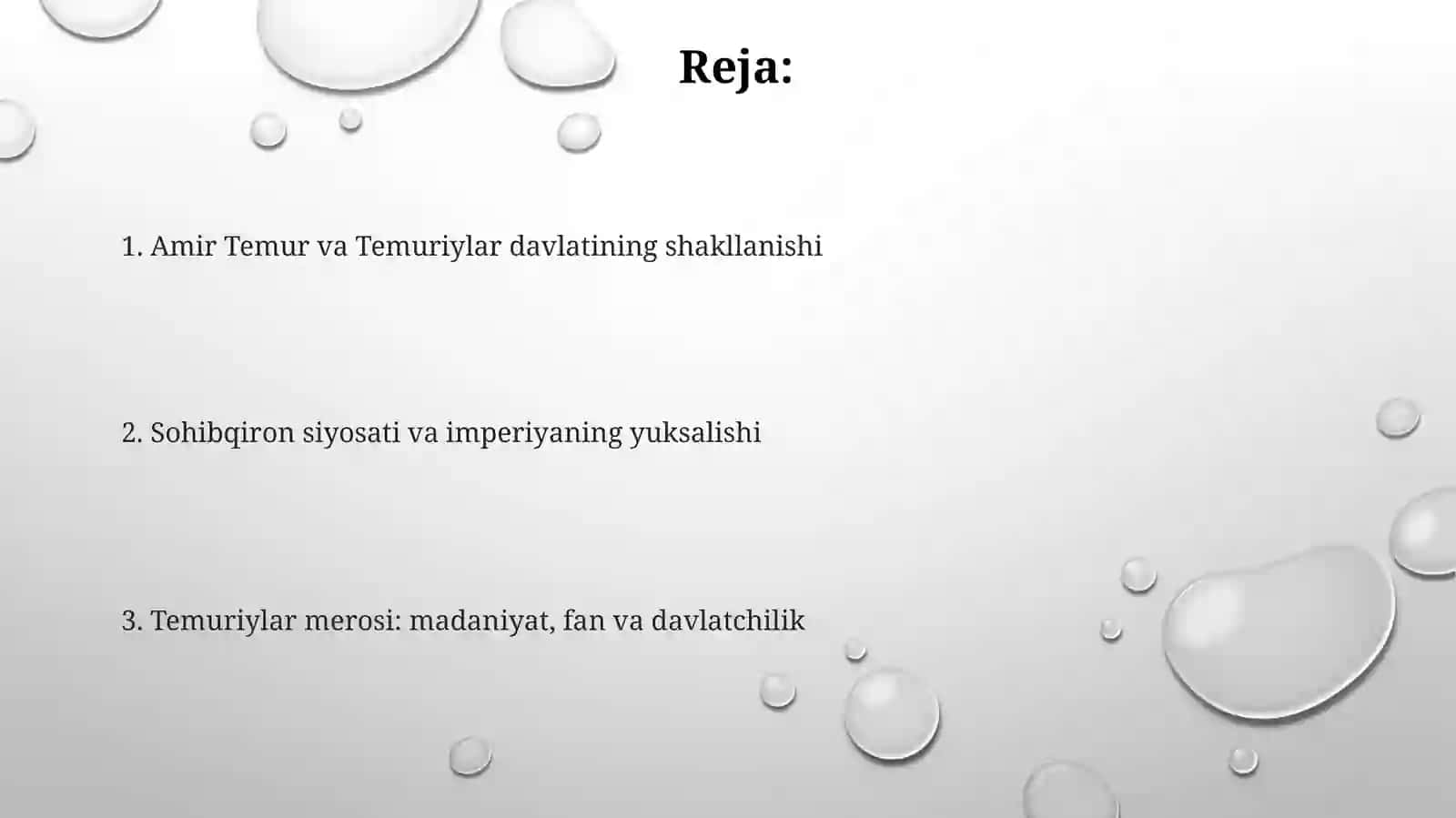 Amir Temur va Temuriylar davlati 2