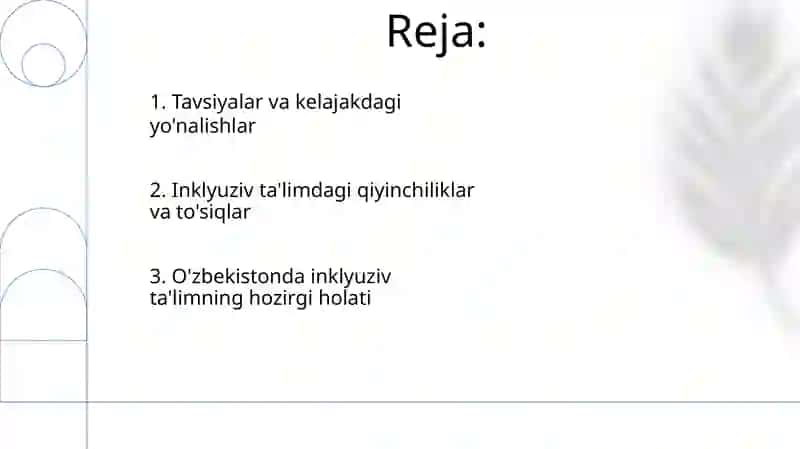 Inklyuziv talim uchun tavsiyalar va qiyinchiliklar 2