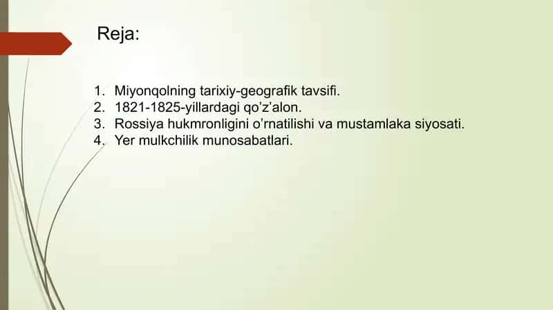 O’rta Zarafshon(Miyonqol) hududining XIX-XX asr boshlaridagi ijtimoiy-siyosiy va iqtisodiy hayoti. 2