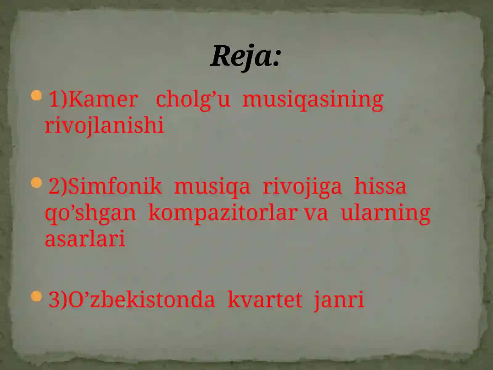 O’zbek kompozitorlari ijodida simfonik musiqa 2