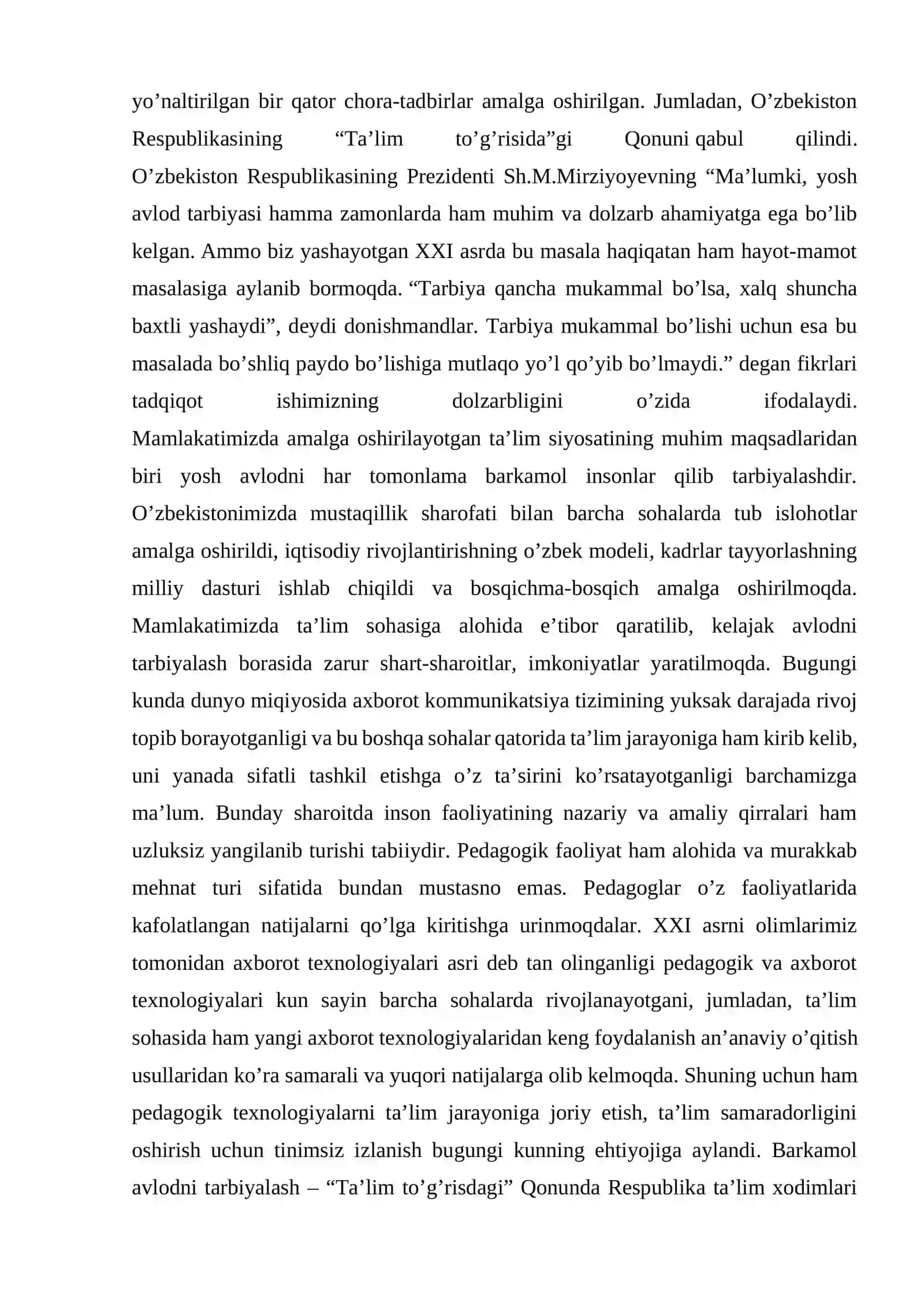 SAVOD O’RGATISH DARSLARIDA O’QUVCHILARNING MUSTAQIL ISHLARINI TASHKIL ETISH 2