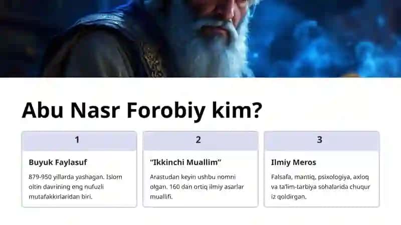 Abu Nasr Forobiyning “Fozil odamlar shahri” asarida tarbiyaviy qarashlar 2