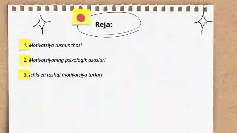 Motivatsiyani aks ettirish funksiyasi 2