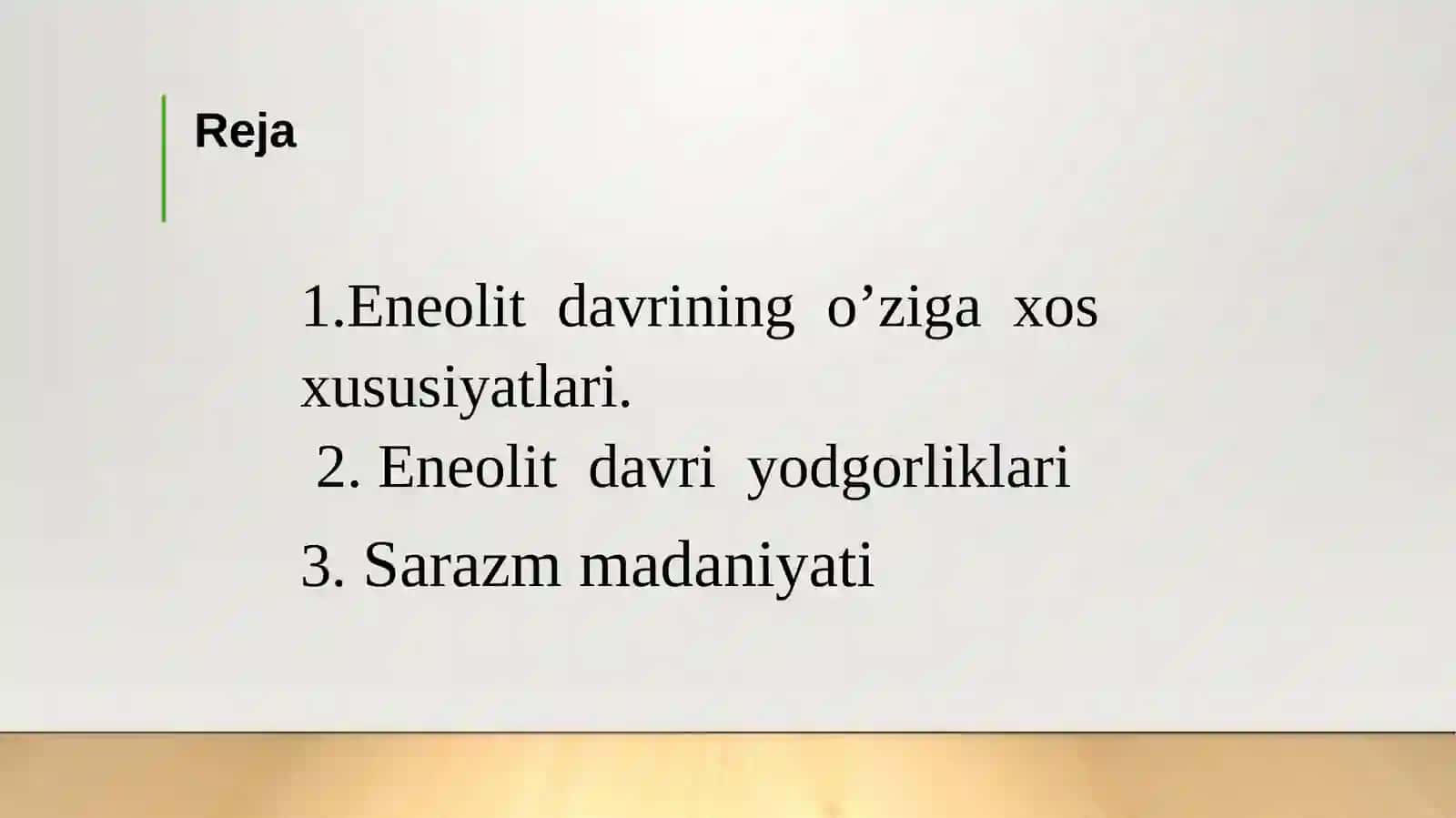 Nizomiy nomidagi Toshkent davlat pedagogika unversiteti Tarix 102 Omonboyev Azizbekning Arxeologiya fanidan tayorlagan 2