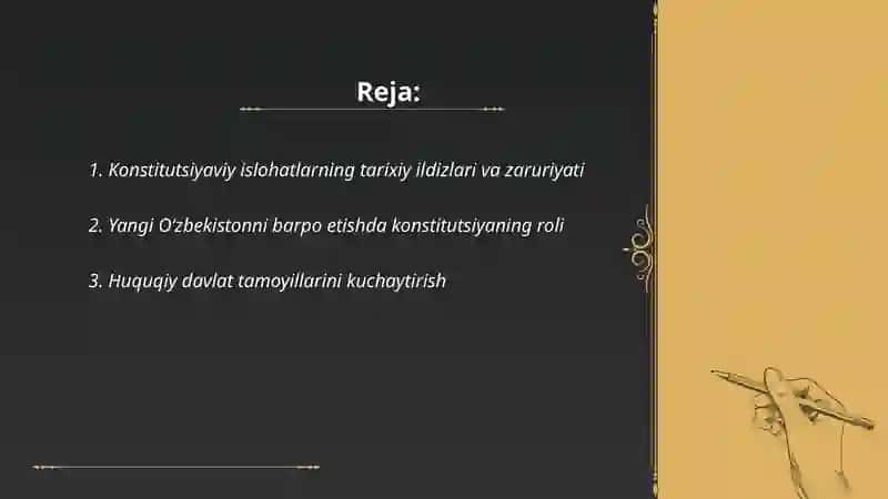 Konstitutsiyaviy islohatlar 2