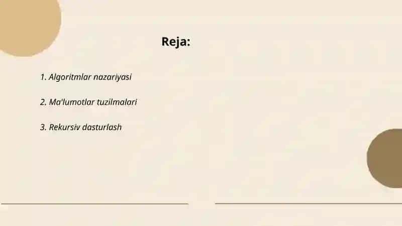 Algoritmlar nazariyasi 2
