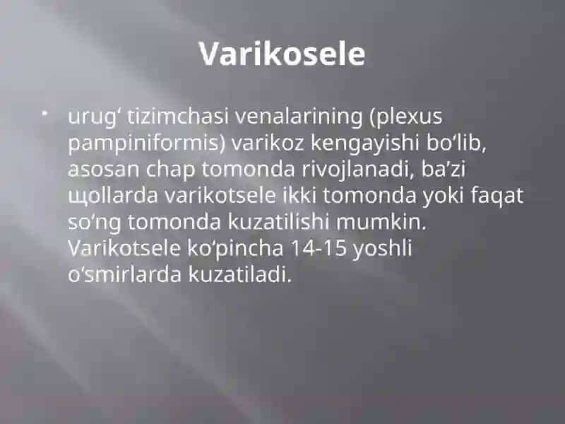 Varikosele 2