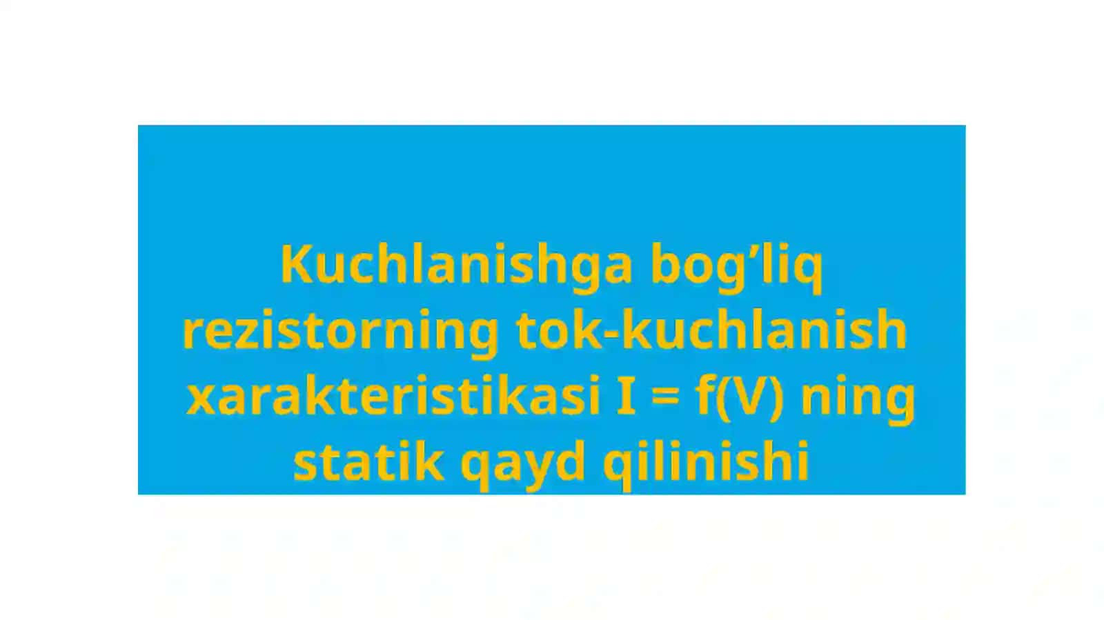 Elektr mexanik tizimlarini apparatlar, elementlari va òzgartgich texnikasi 2