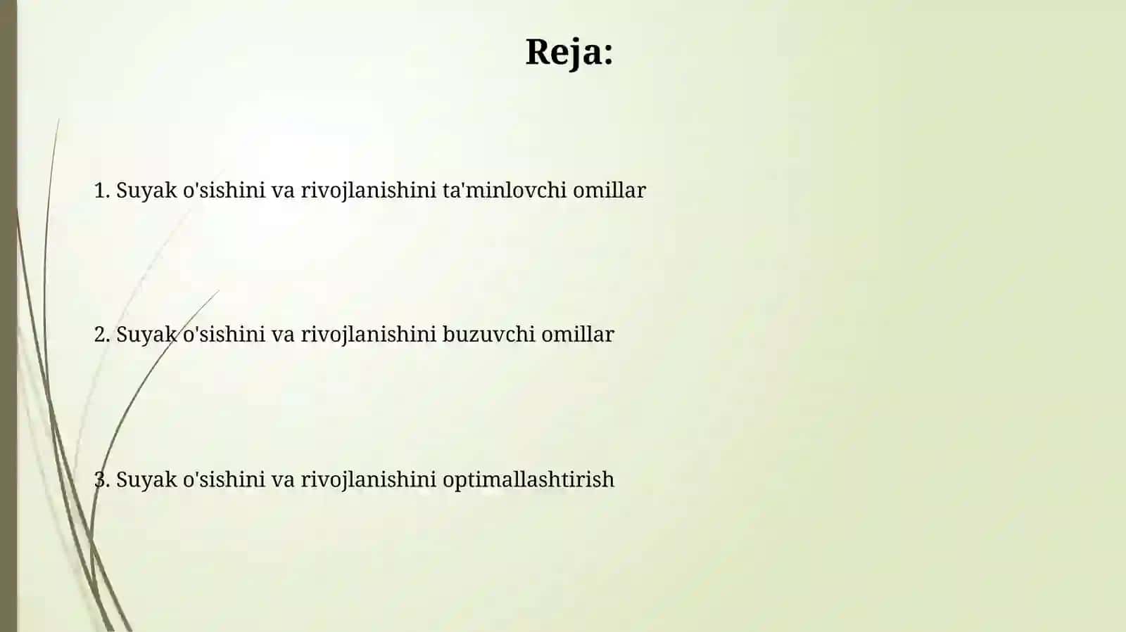 Suyaklarning oʻzishi va rivojlanishiga tasir etuvchi omillar 2