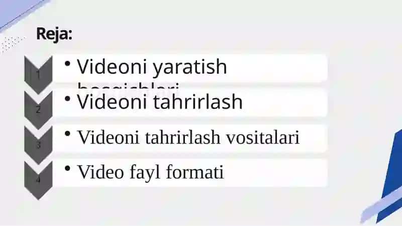 Video muharrirlar bilan ishlash 2
