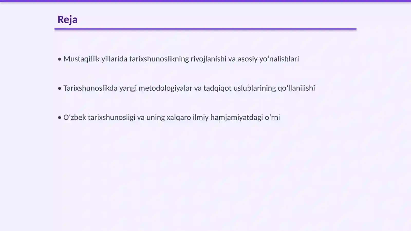 Mustaqillik yillarida tarixshunoslik boʻyicha ilmiy tadqiqot ishlari 2