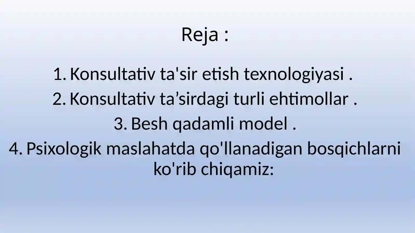 Konsultativ ta'sir etish texnologiyasi 2