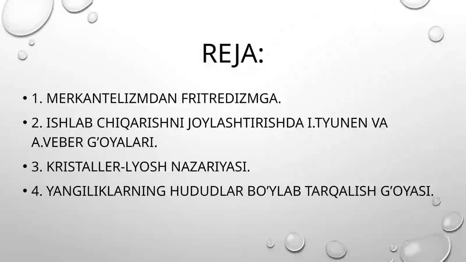 Ishlab chiqariShni joylashtirishning klassik g’oyalari 2