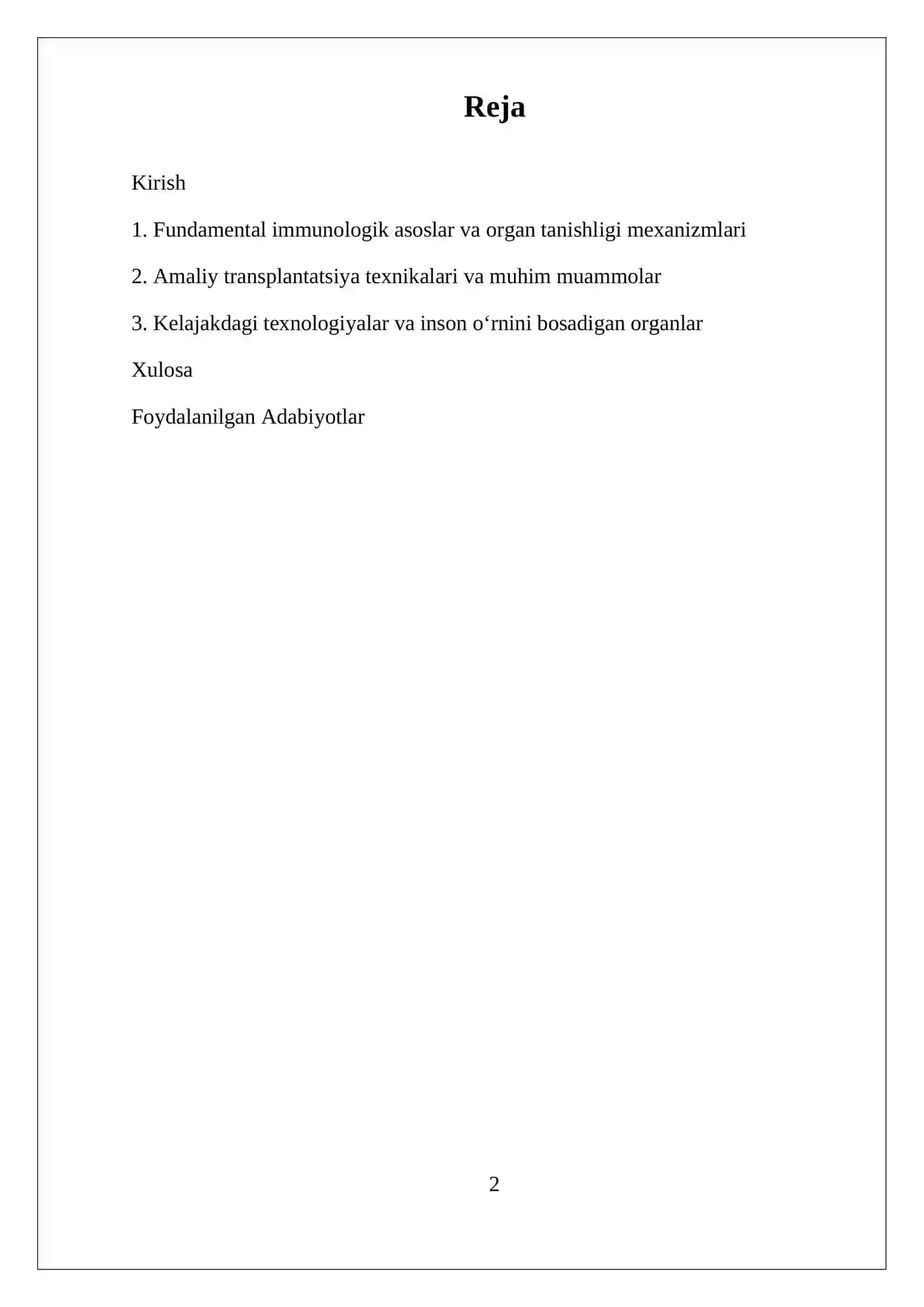 REFERAT TRANSPLANTATSIYA 2