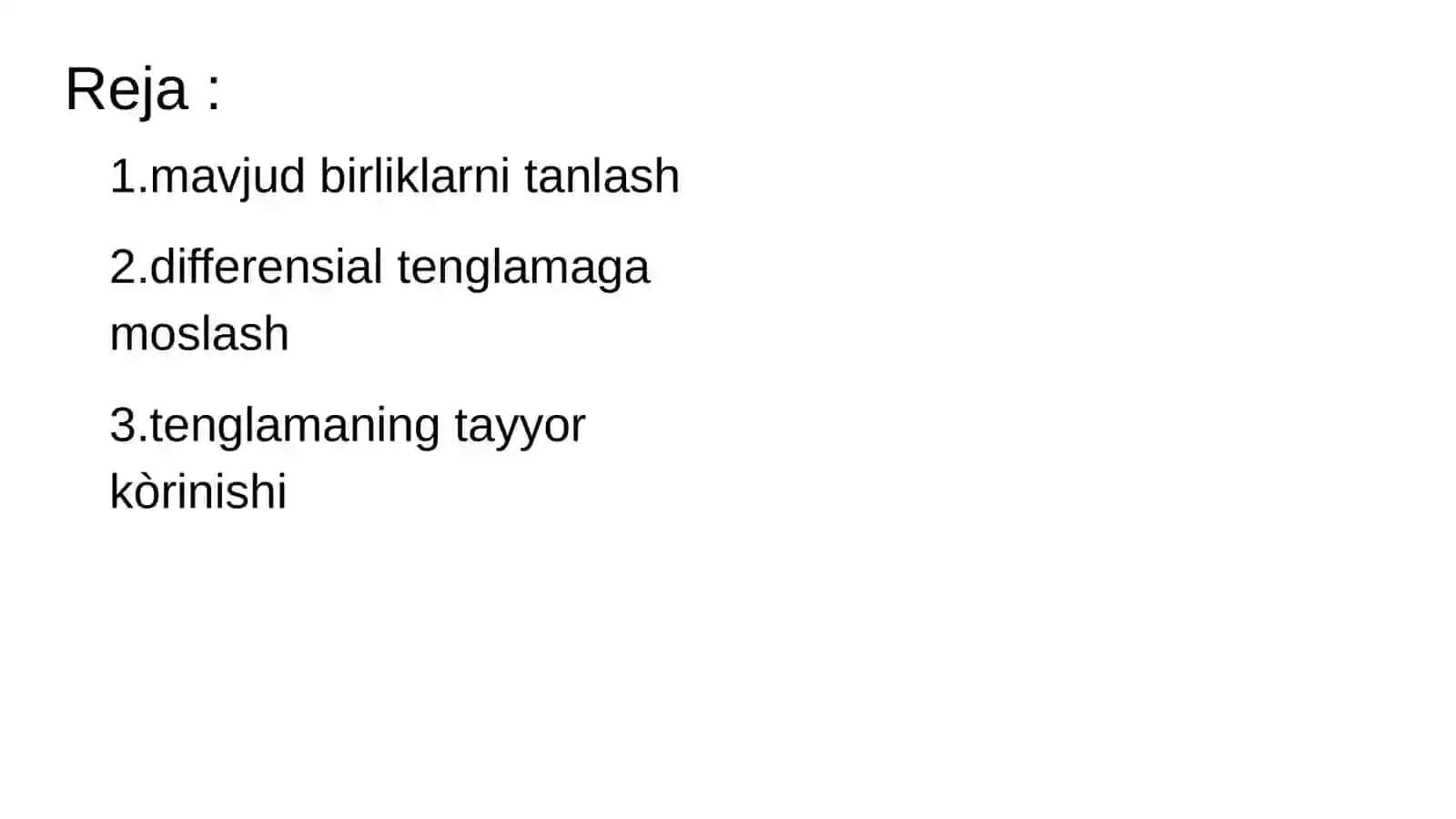 Differensial tenglamalarning qurilish sohasiga tatbiqi 2