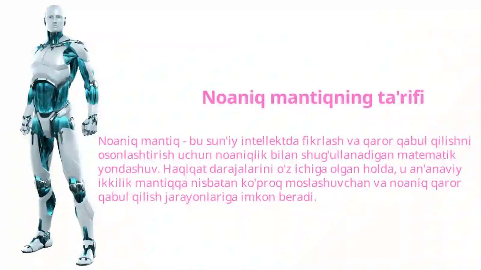Sun'iy intellektdagi noaniq mantiq 2