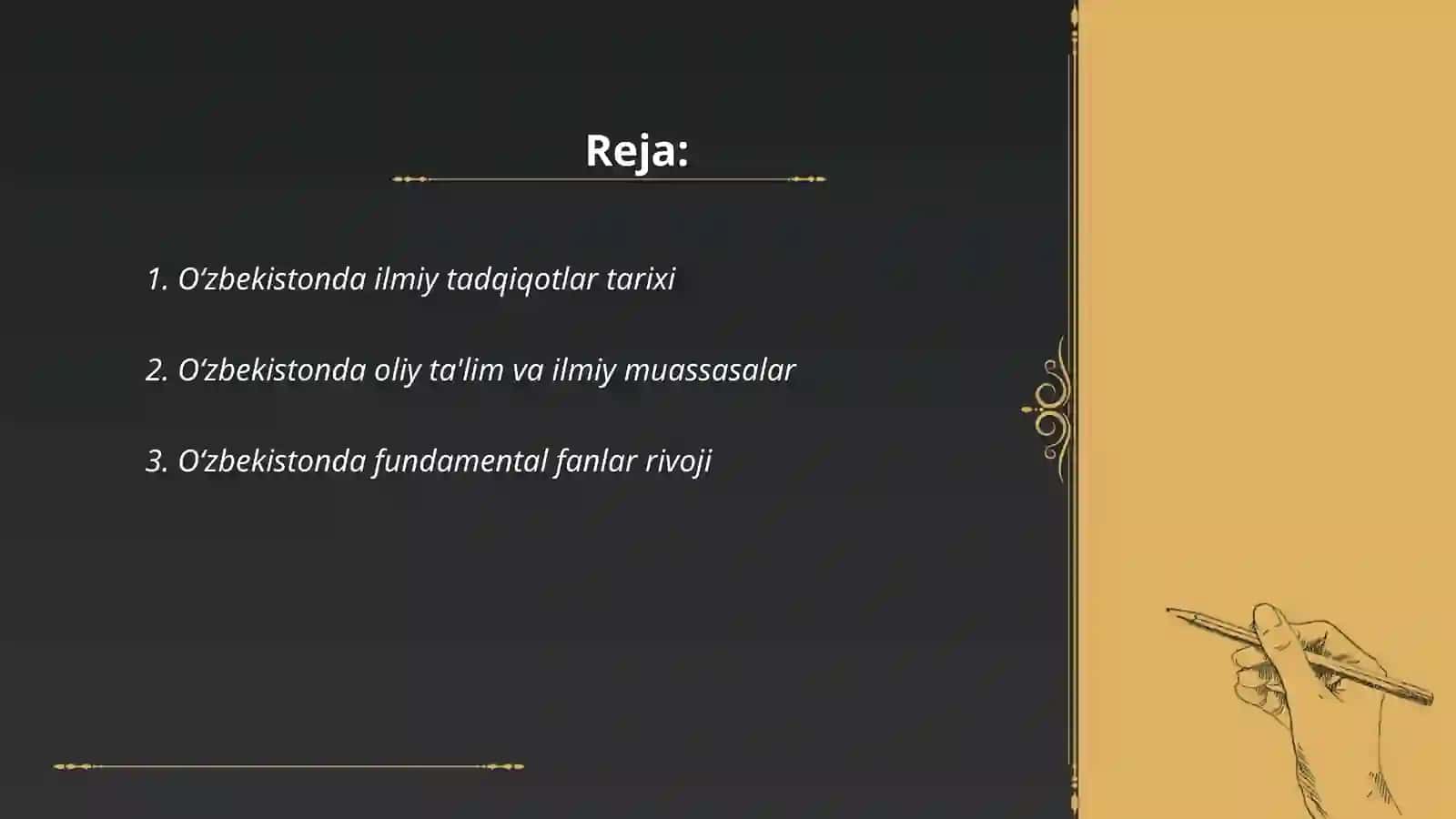 Oʻzbekistonda ilmiy tadqiqotlar tarixi 2