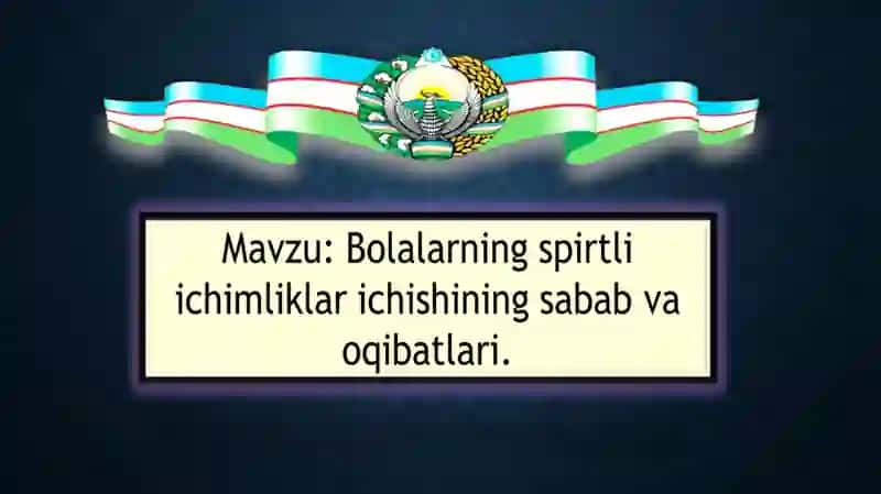 Bolalarnings spirtli ichimliklar ichishining sababi va oqibatlari 2