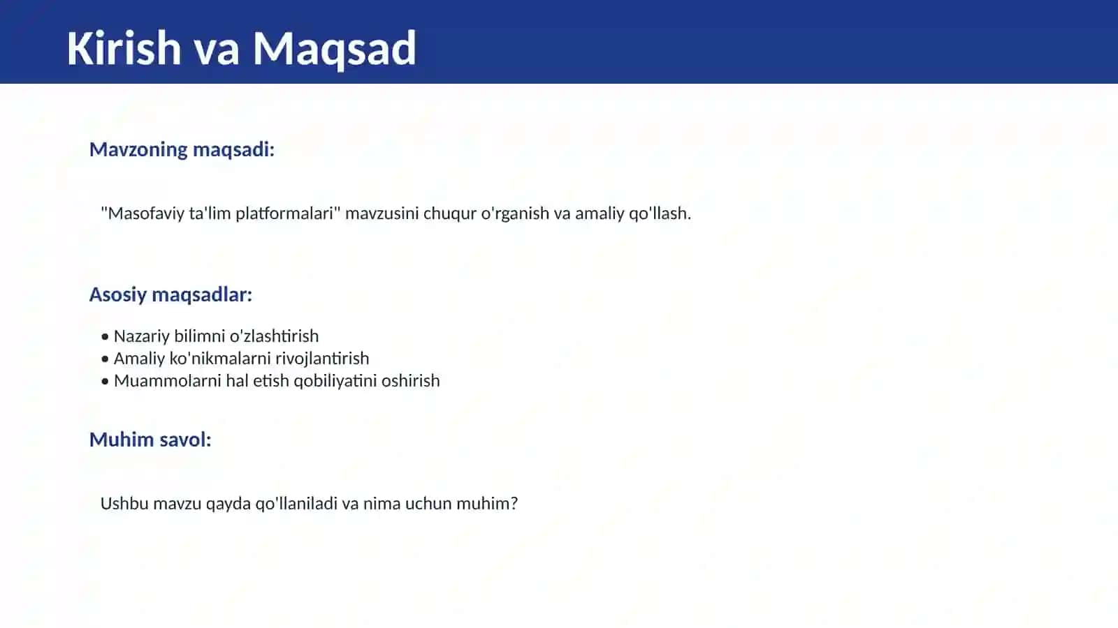 Masofaviy ta'lim platformalari 2
