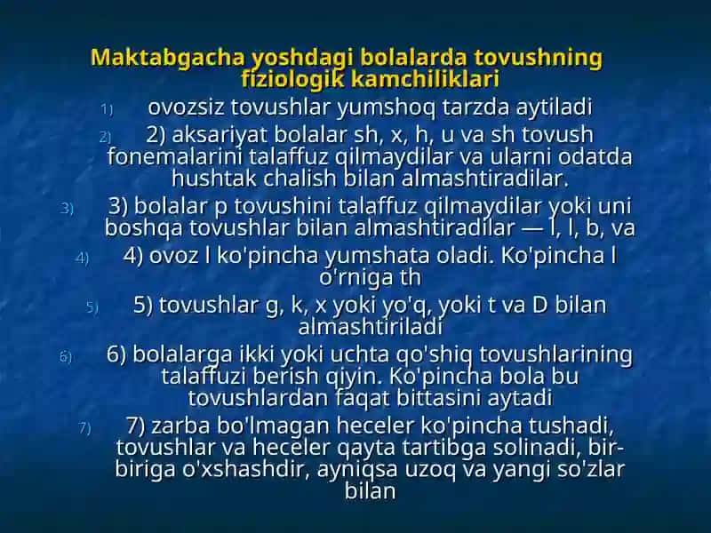 Dislaliya turlari va uning namoyon bo‘lishi 2