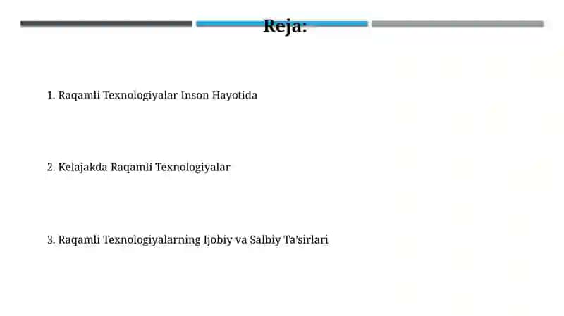 Raqamli Texnologiyalar Inson Hayotida 2