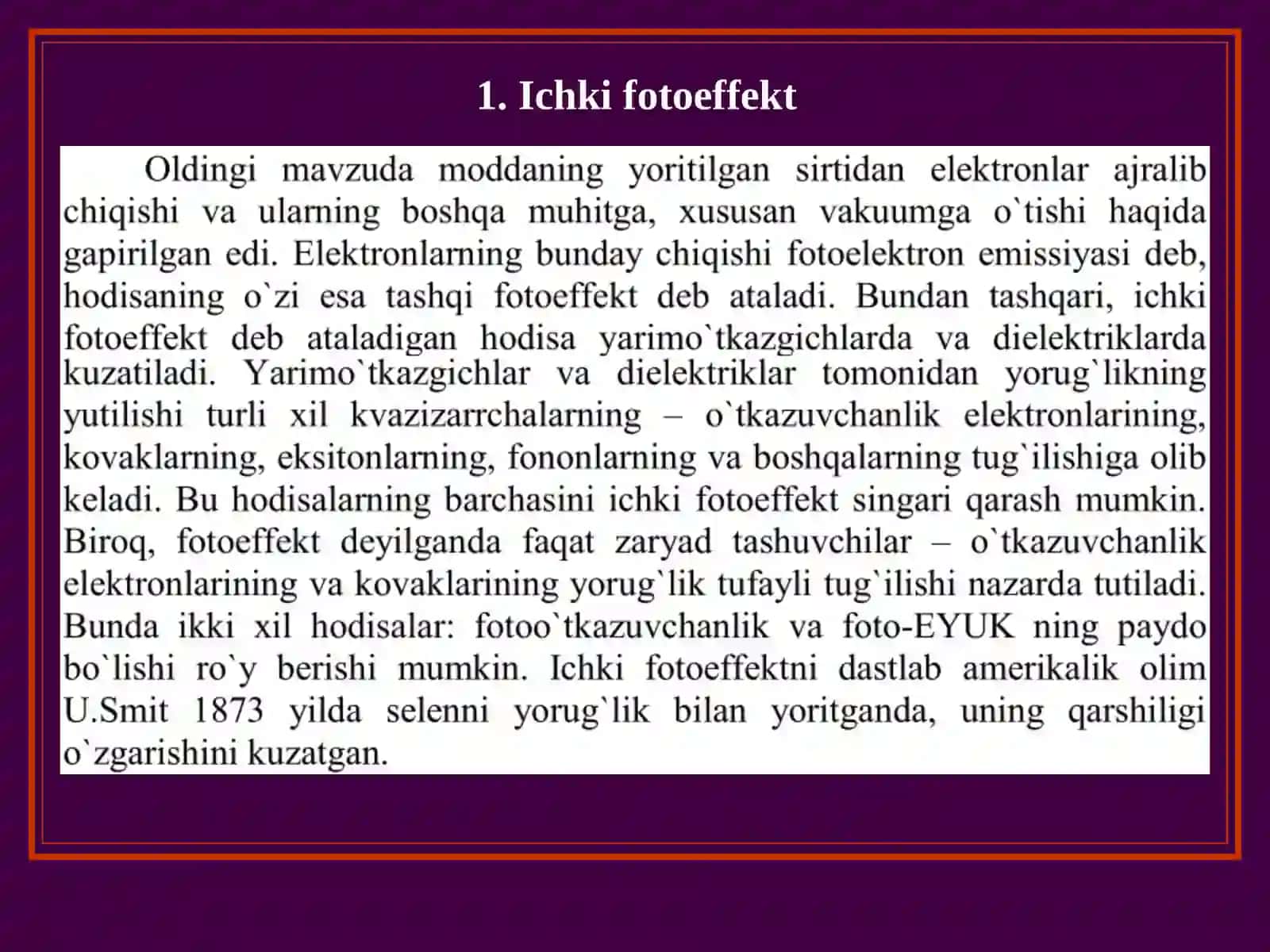 Fоtоeffеkt hоdisalarining amalda ishlatilishi 2