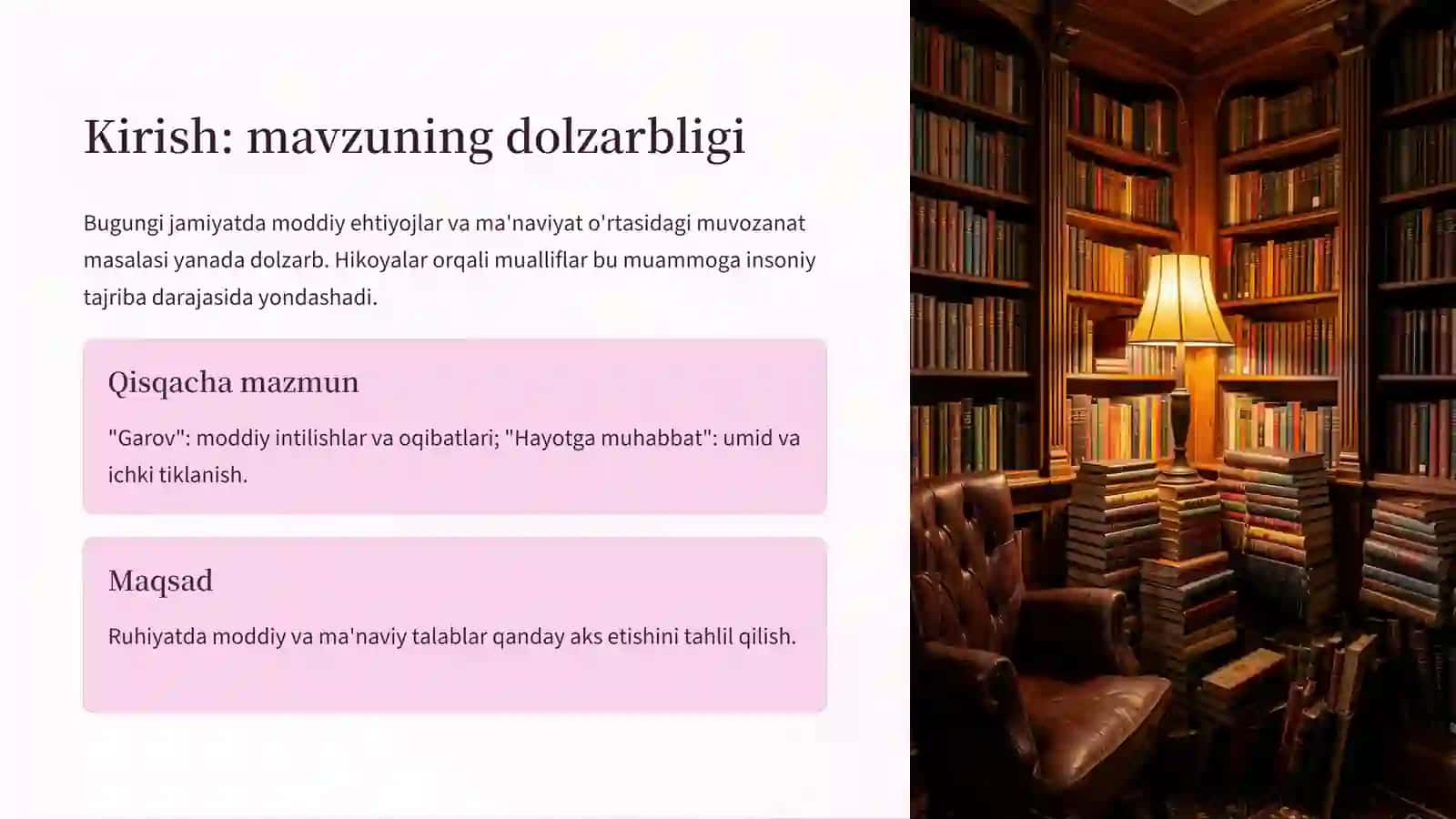 Inson ruhiyatida moddiy va ma'naviy talablarning aks etishi 2