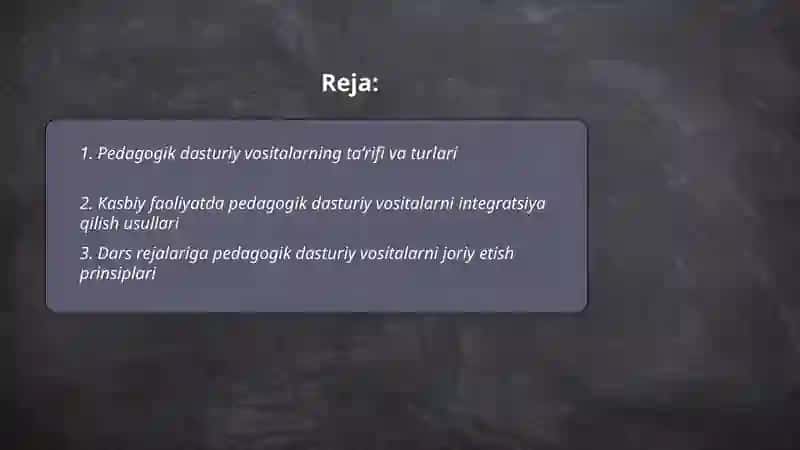 Pedagogik dasturiy vositalar 2
