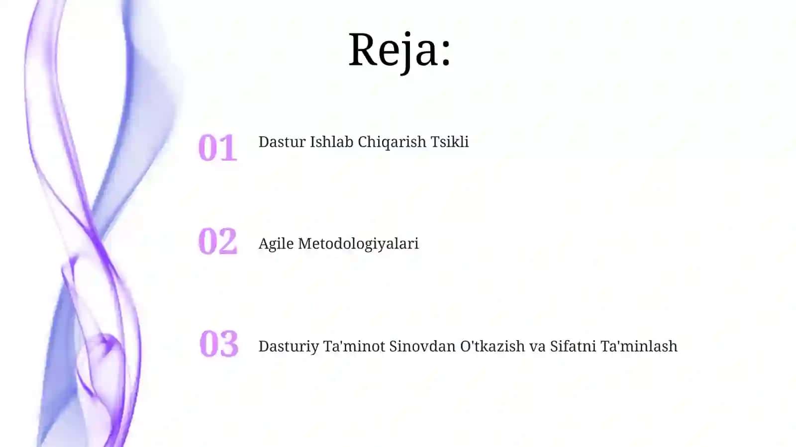 Dastur Ishlab Chiqarish Tsikli 2