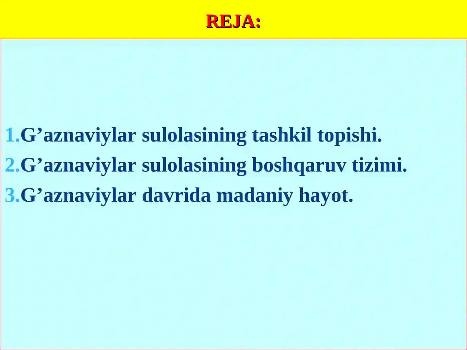 G‘aznaviylar davlati(977-1186) 2