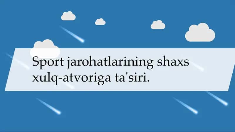 Sport jarohatlari va ularning psixologik ta'siri 2
