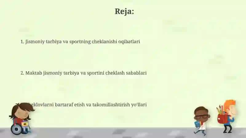 Bolalarda jismoniy tarbiya va sport bilan shugʻullanish uchun cheklovlar 2