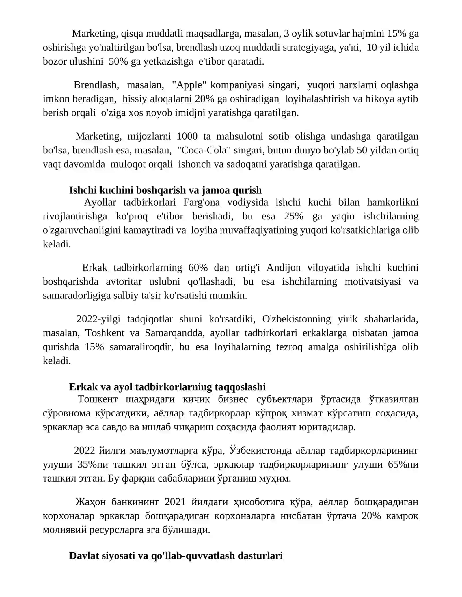 Tadbirkor erkak va ayol roli 2