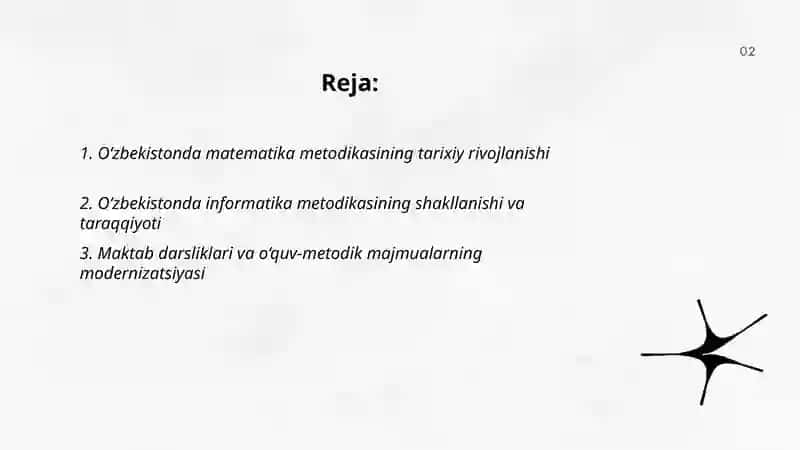 O‘zbekistonda matematika va informatika metodikasining rivojlanishi 2
