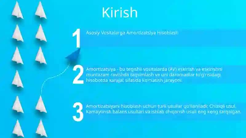 Asosiy Vositalarga Amortizatsiya Hisoblash 2