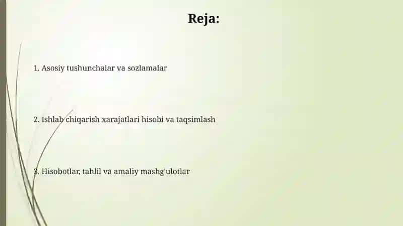Cbuxgalteriyadasturidaishlabchiqarishhisobiniyuritish 2