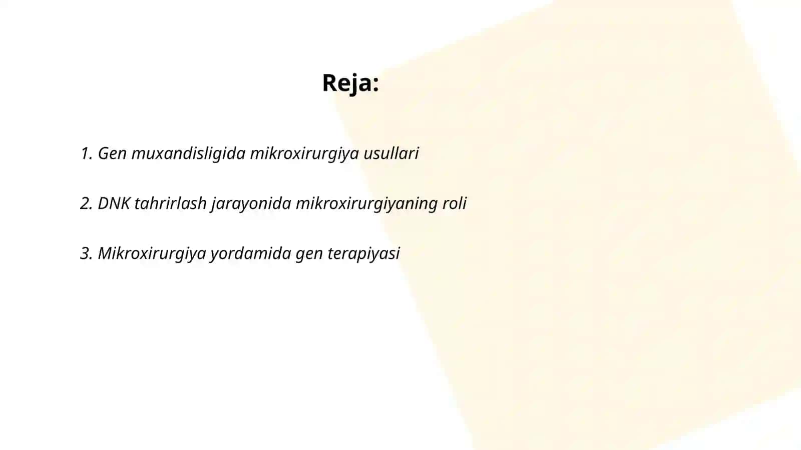 Mikroxirurgiyada gen muxandisligi 2