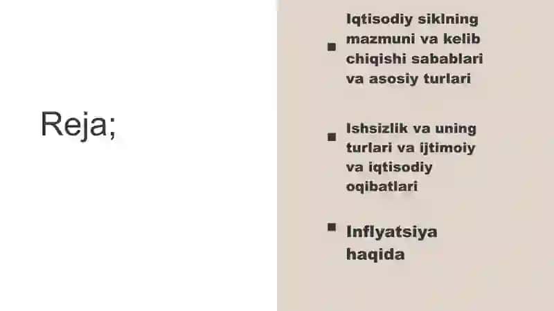 MAKROIQTISODIY BEQARORLIK, ISHSIZLIK VAINFLYATSIYA 2