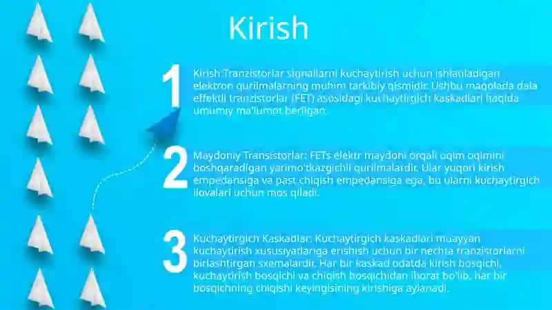 Maydoniy Tranzistorlar Asosidagi Kuchaytirgich Kaskadlar 2