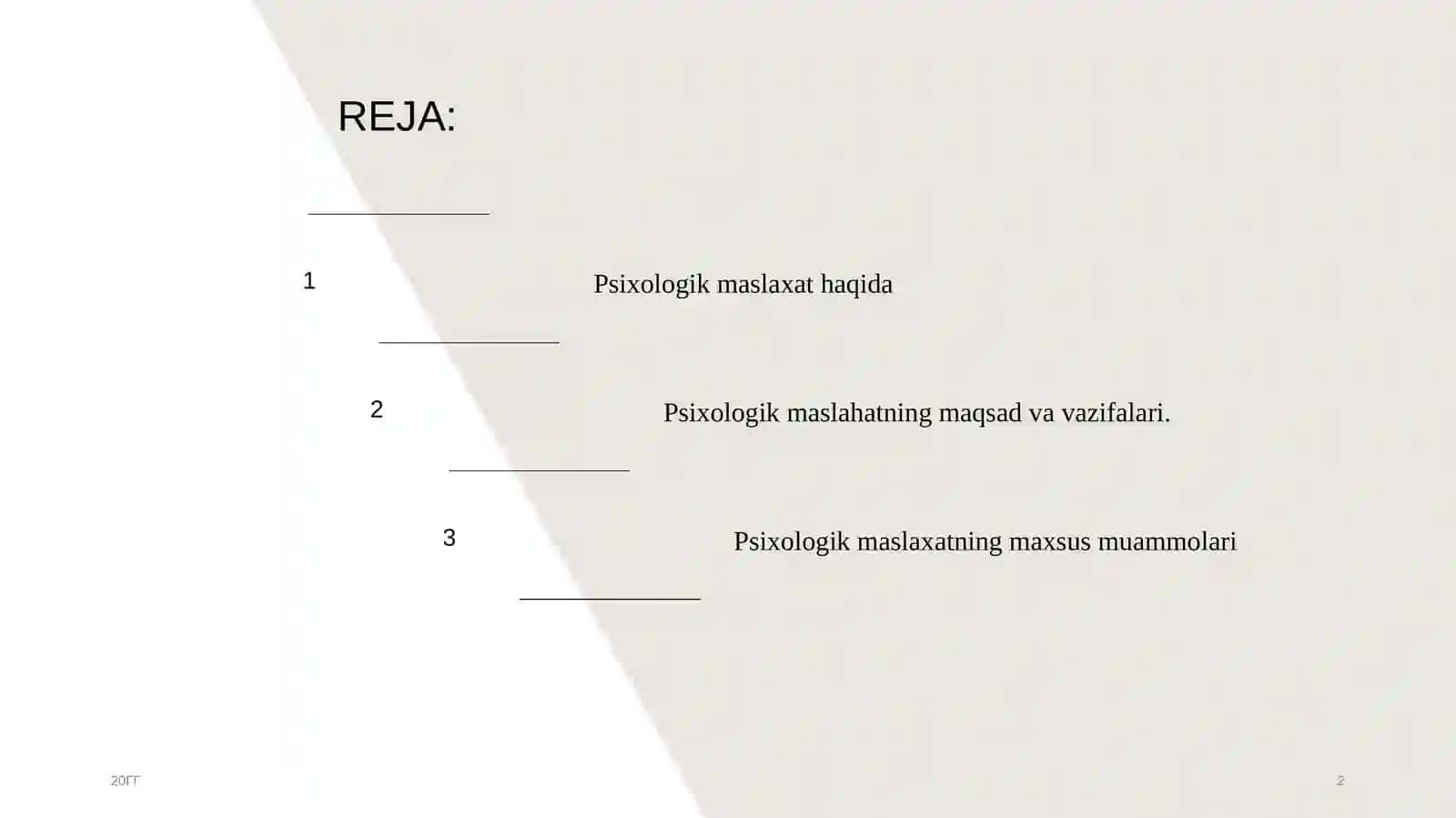 PSIXOLOGIK MASLAXATNING MAXSUS MUAMMOLARI 2