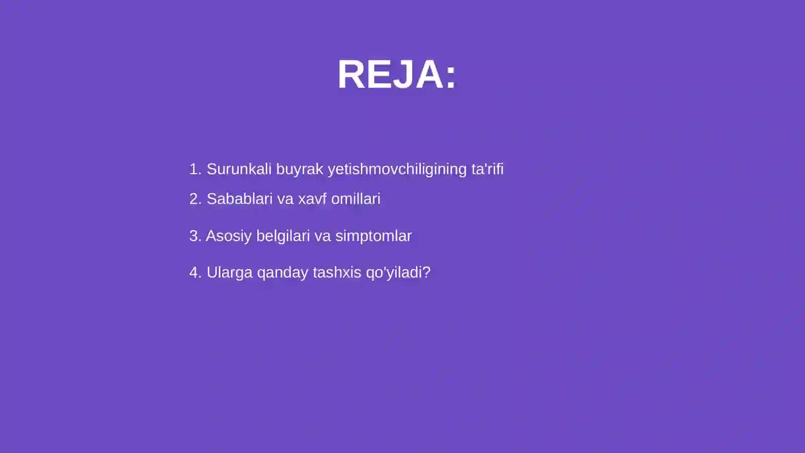 Surunkali buyrak yetishmovchiligi 2